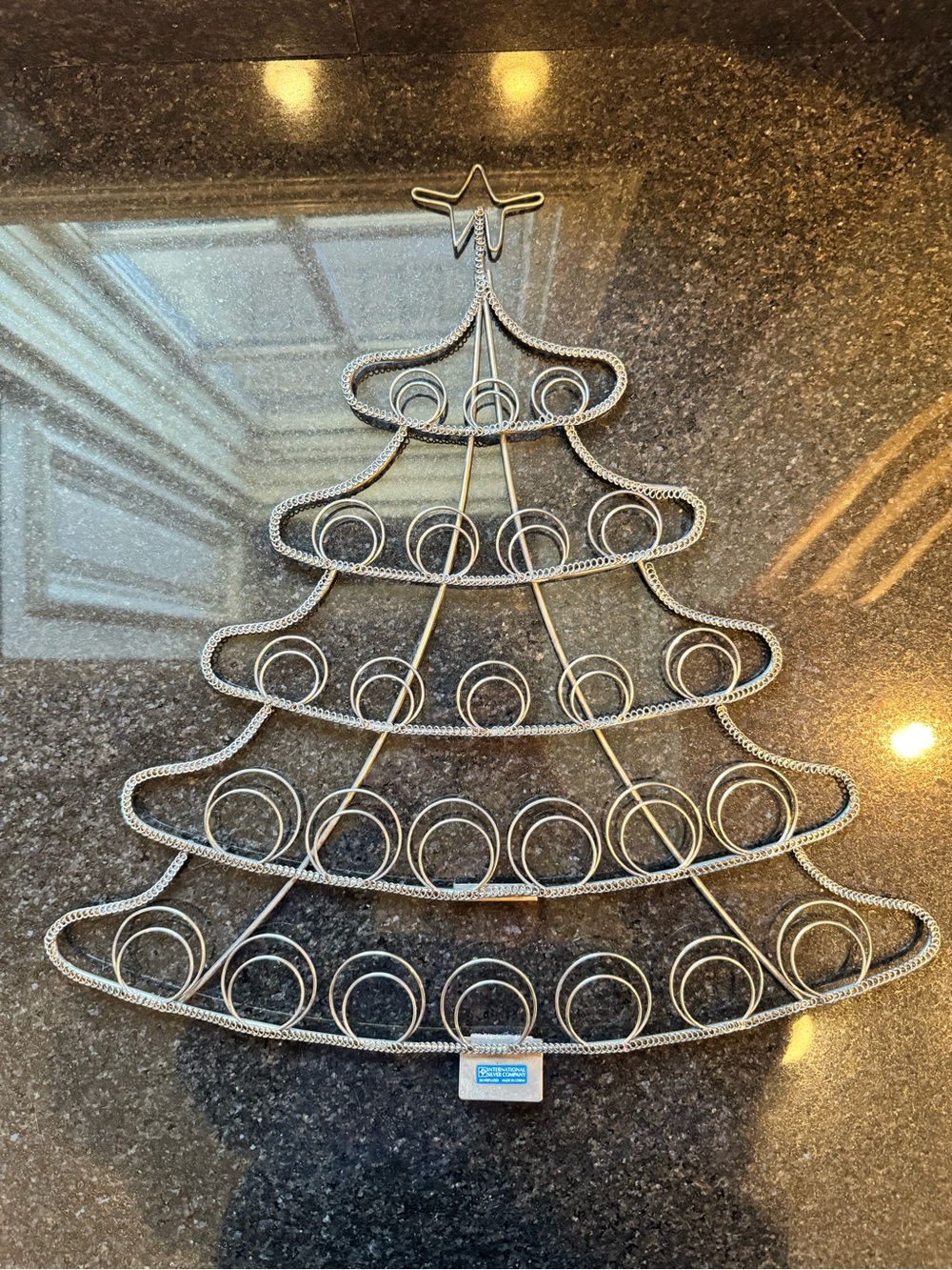 Silver Plated Christmas Tree Display Rack - Photos, Cards, Art Display